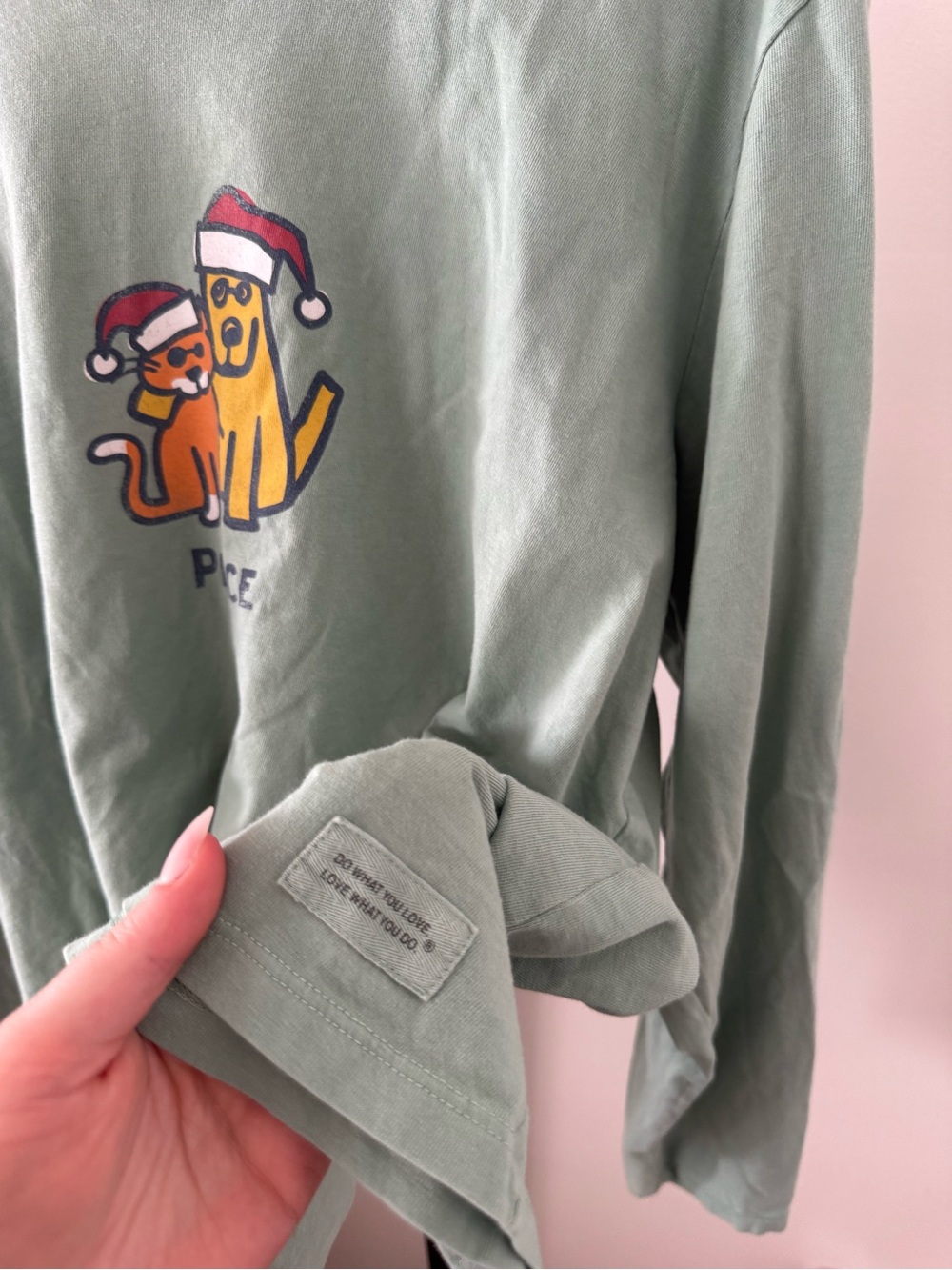 Life Is Good Long Sleeve Tee - Cat & Dog - Picture 5 of 7